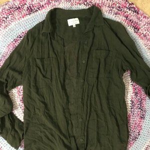 Cotton On Dark Green Button Shirt